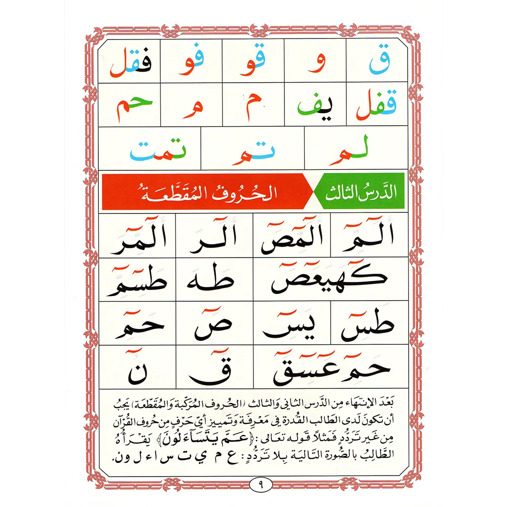 Qaidah Nuraniah book A5, small - based on the narration of Qalun on the authority of Nafi’ on the authority of Abu Nashit