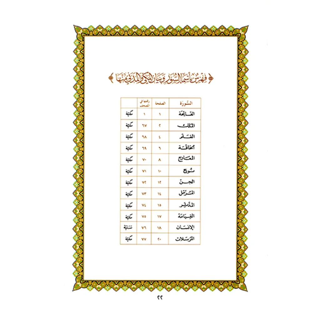 Juz Tabarak A4 large plain book - (with applications of Qaidah Nuraniah)